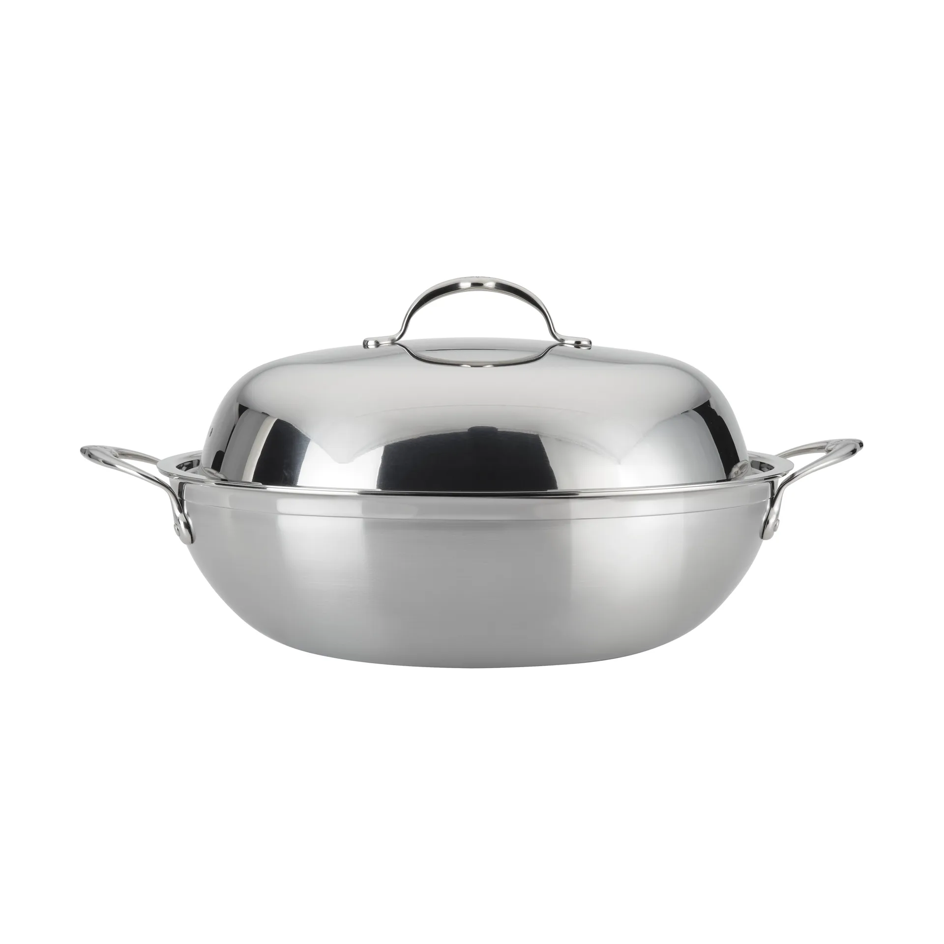 Hestan Probond wok met deksel 36 cm, Roestvrij staal Hestan