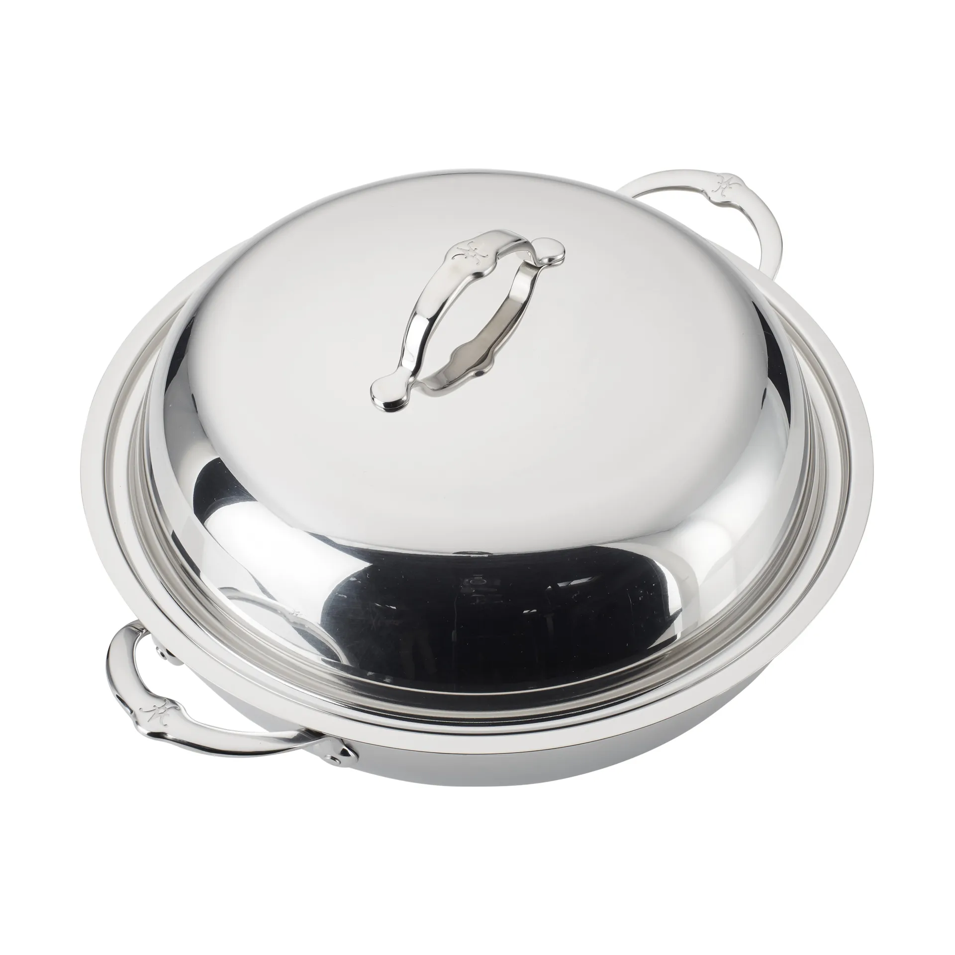 Hestan Probond wok met deksel 36 cm, Roestvrij staal Hestan