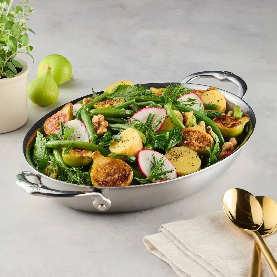Hestan Provisions ovenschaal, Roestvrij staal, ovaal, 42,5x33,5 cm Hestan
