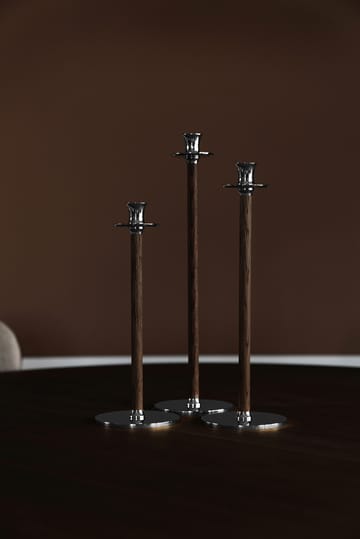 Alto Basso kandelaar 35 cm - Vernikkeld messing - Hilke Collection