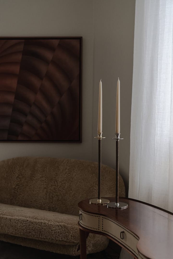 Alto Basso kandelaar, Massief messing Hilke Collection