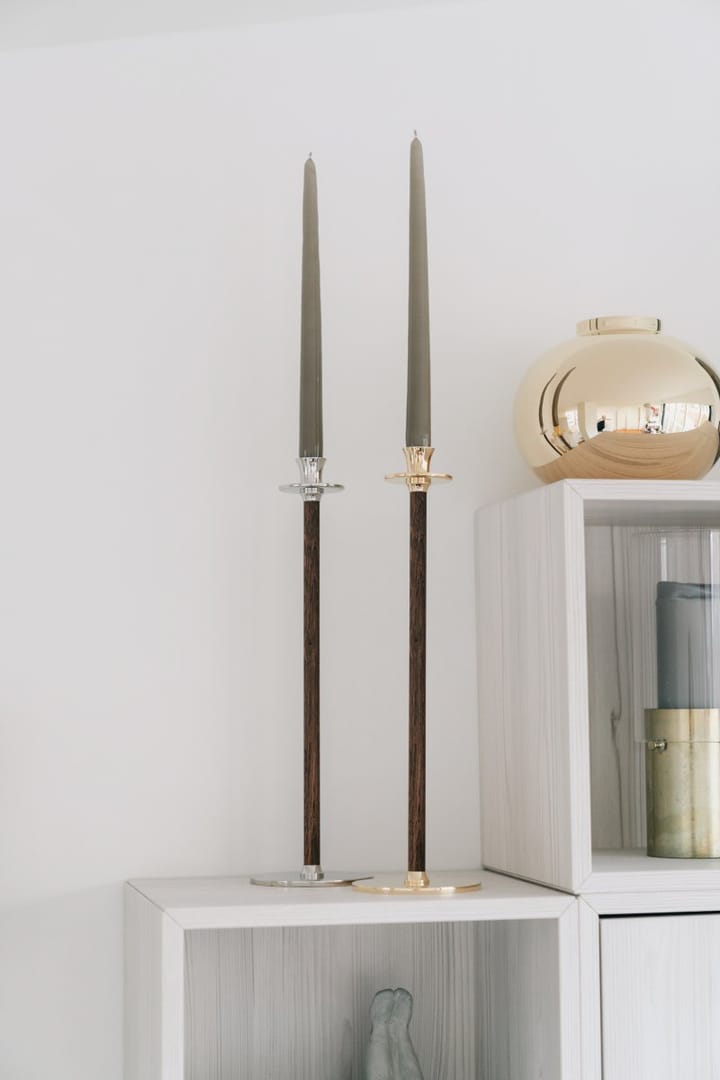 Alto Basso kandelaar, Massief messing Hilke Collection