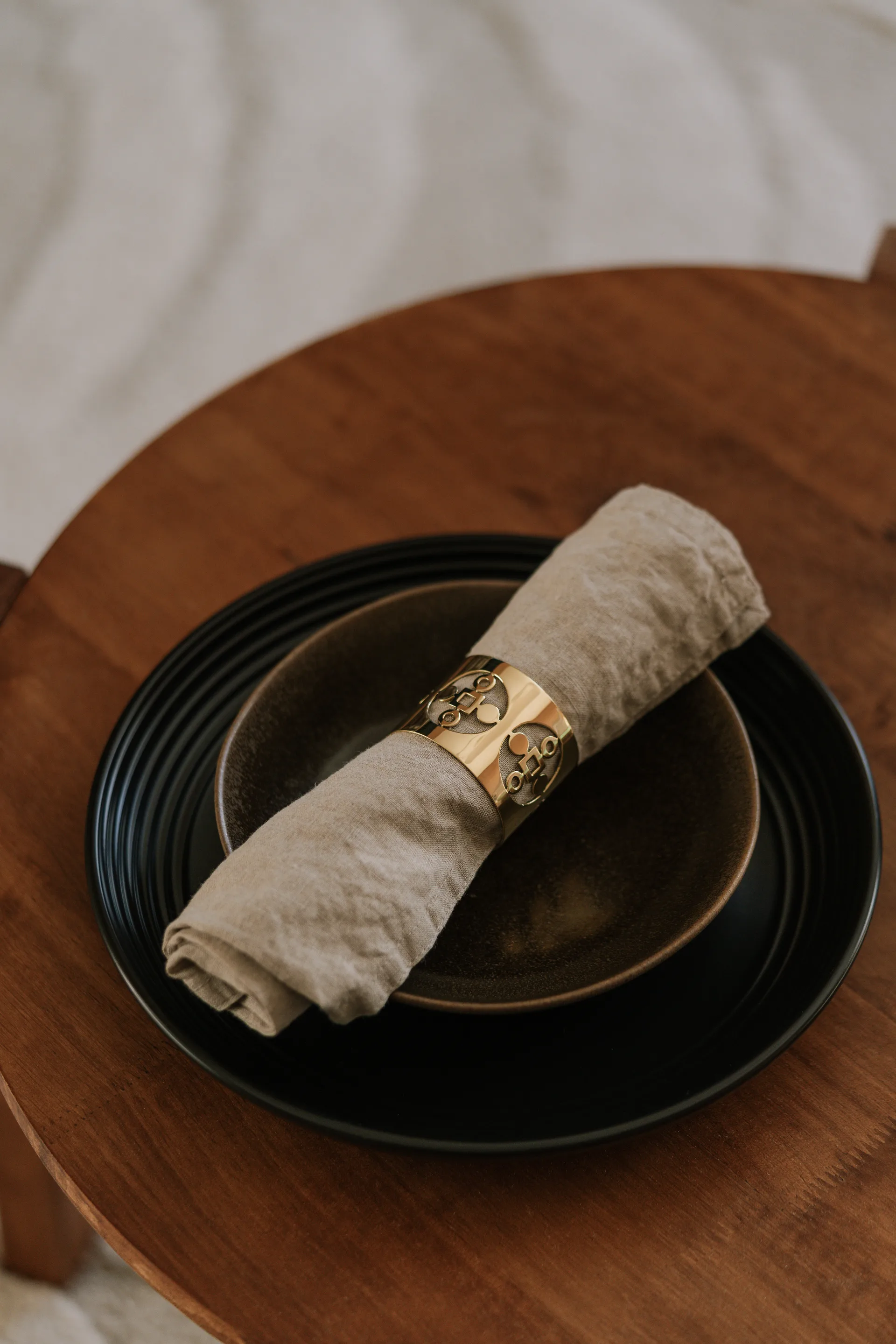 Anima Gemella servetring 2-pack, Koper Hilke Collection