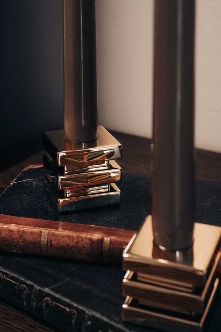 Cara kandelaar, Massief messing Hilke Collection