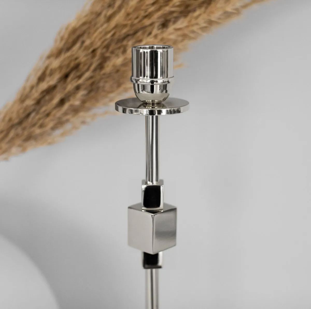 Como kandelaar 40 cm, Vernikkeld messing Hilke Collection