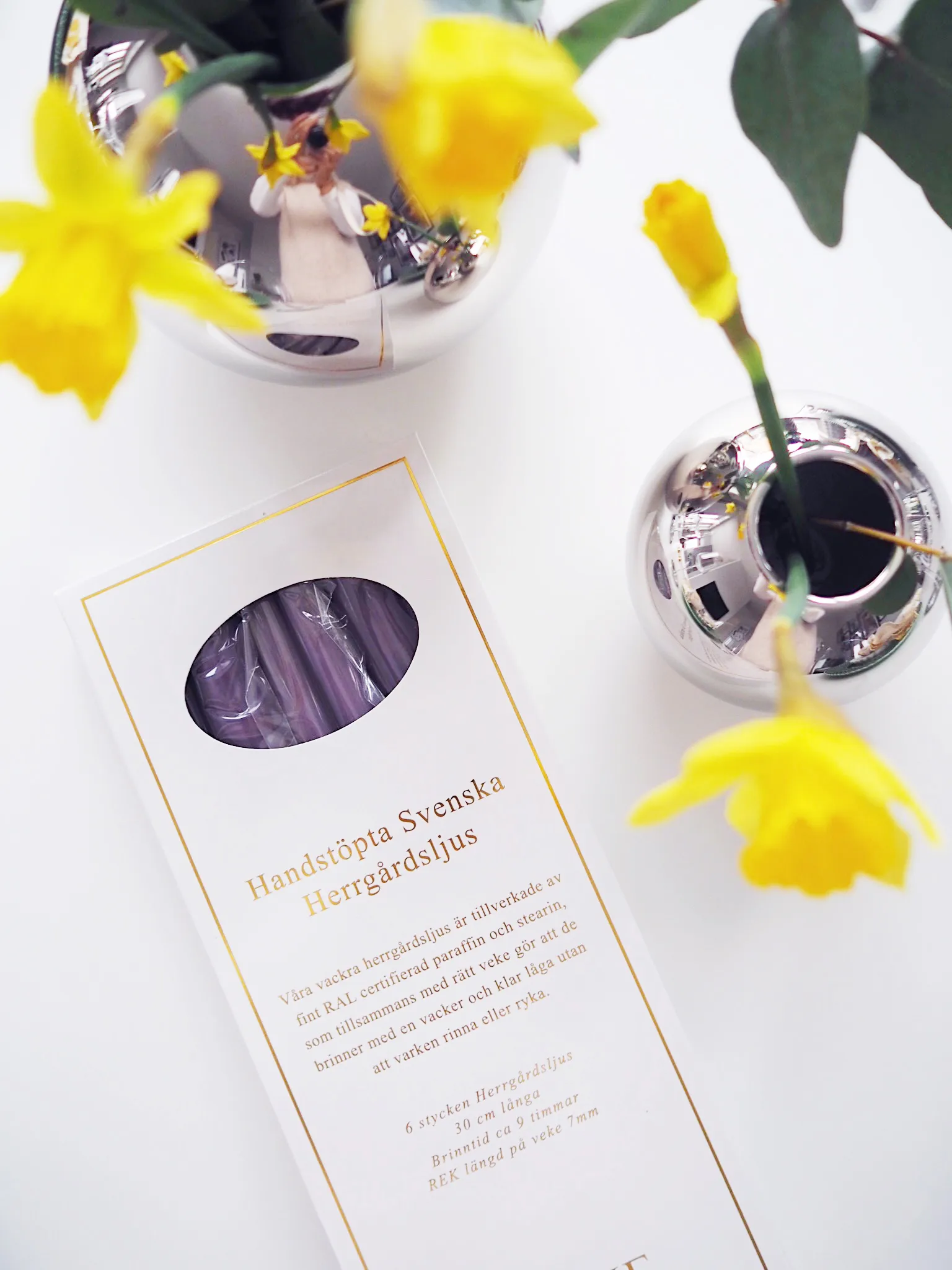 Herrgårdsljus kaarsen 30 cm 6-pack, Bosbessen Hilke Collection