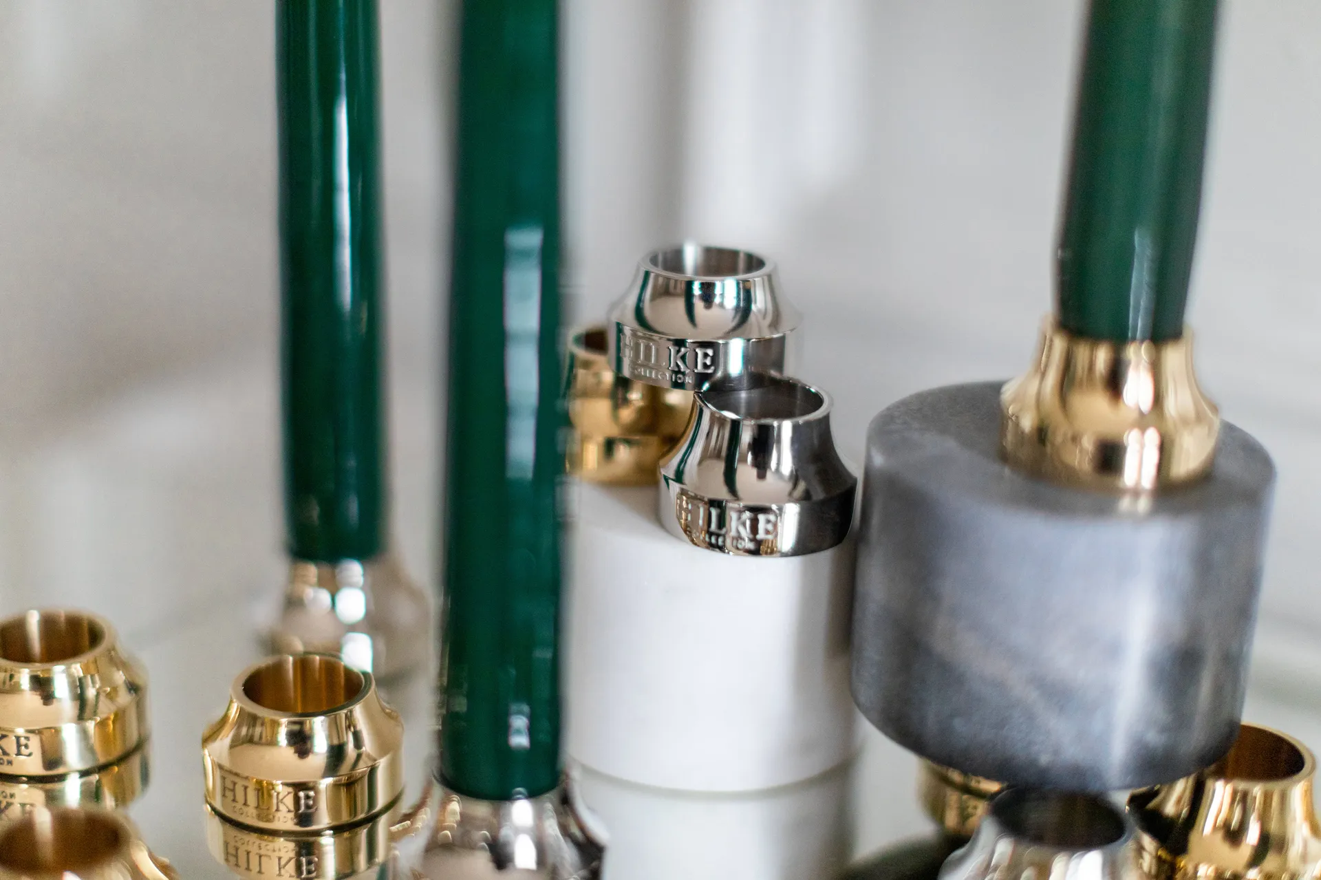 Herrgårdsljus kaarsen 30 cm 6-pack, Donkergroen Hilke Collection