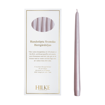 Herrgårdsljus kaarsen 30 cm 6-pack - Lichtroze Parel - Hilke Collection