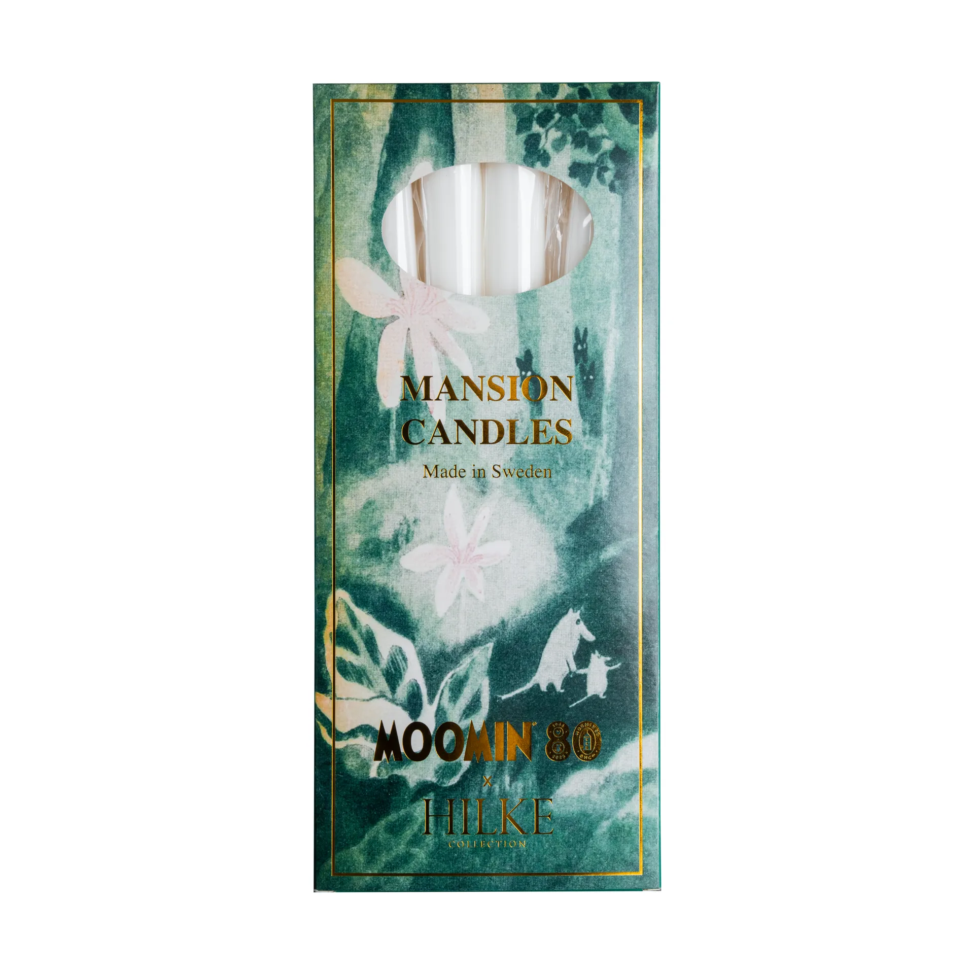 Herrgårdsljus kaarsen 30 cm 6-pack, Moomin Hilke Collection