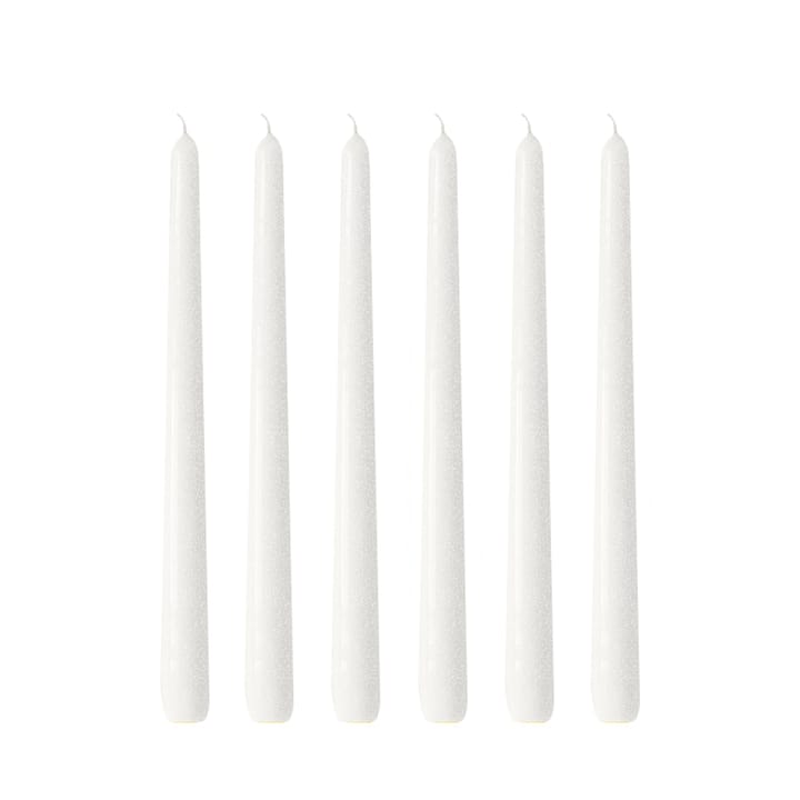 Herrgårdsljus kaarsen 30 cm 6-pack - Parelwitte glans - Hilke Collection