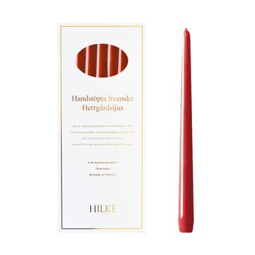 Herrgårdsljus kaarsen 30 cm 6-pack - Rode Glans - Hilke Collection