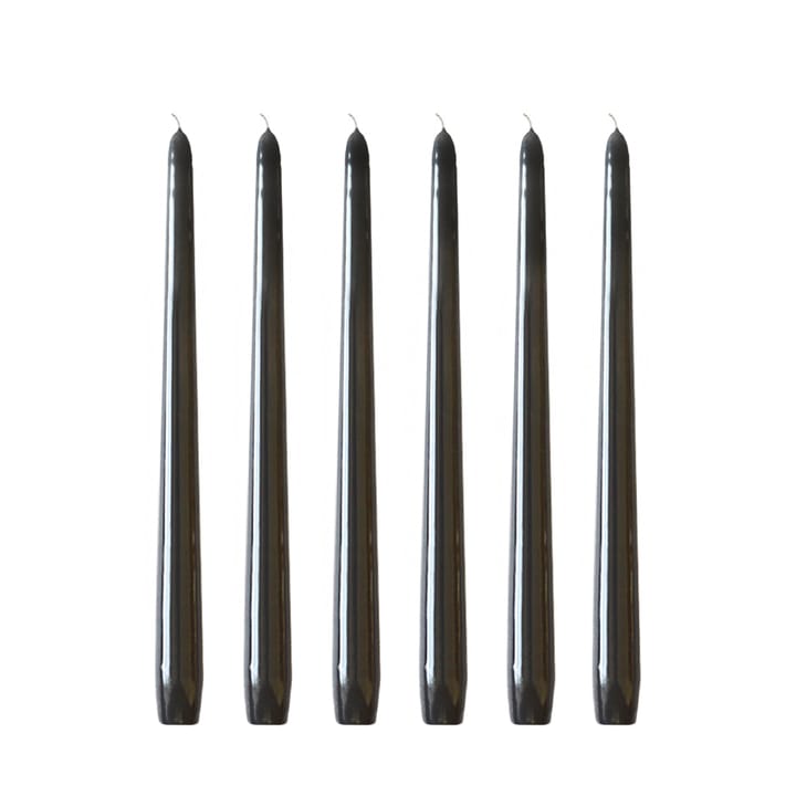 Herrgårdsljus kaarsen 30 cm 6-pack - Zwarte glans - Hilke Collection