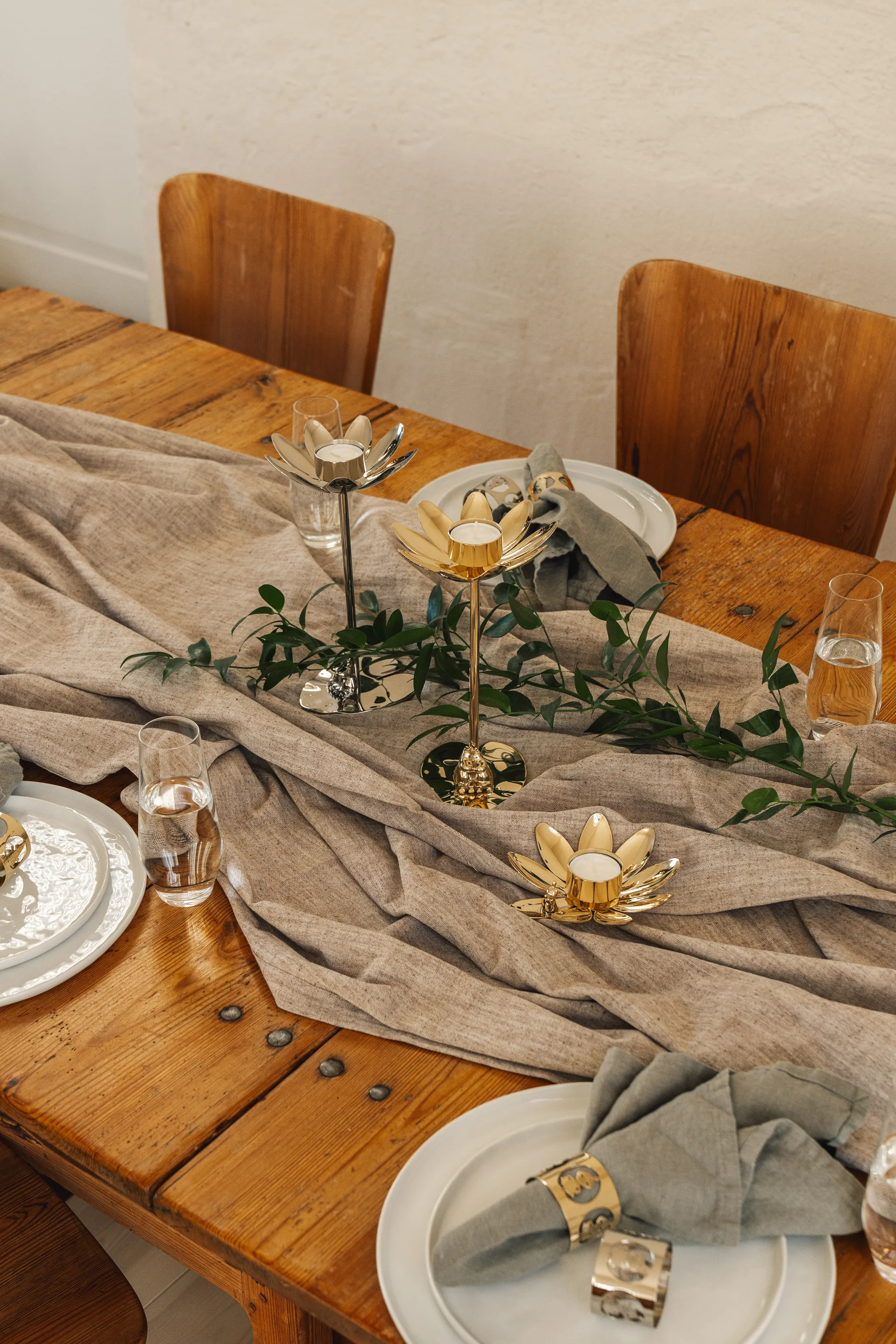 Hilke X Moomin Little My kandelaar, Messing Hilke Collection