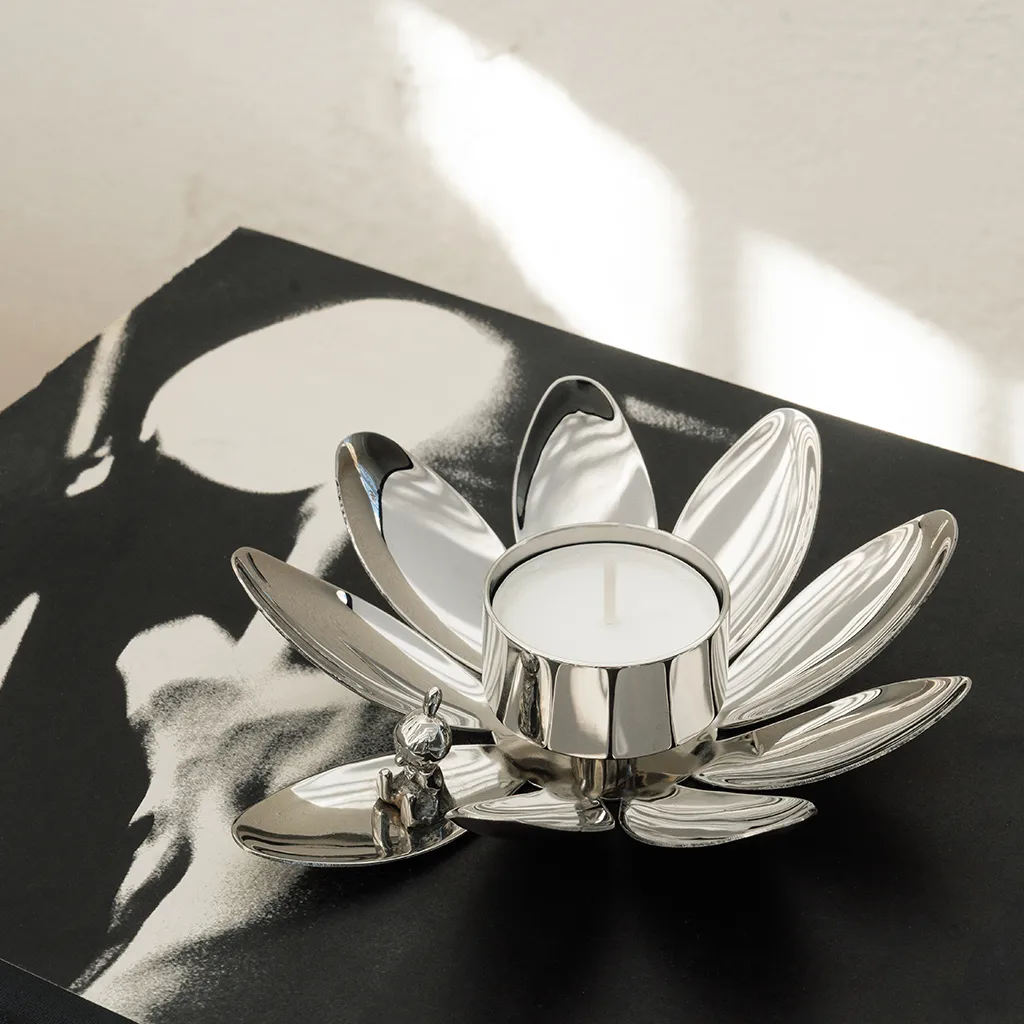 Hilke X Moomin Little My kandelaar, Vernikkeld messing Hilke Collection