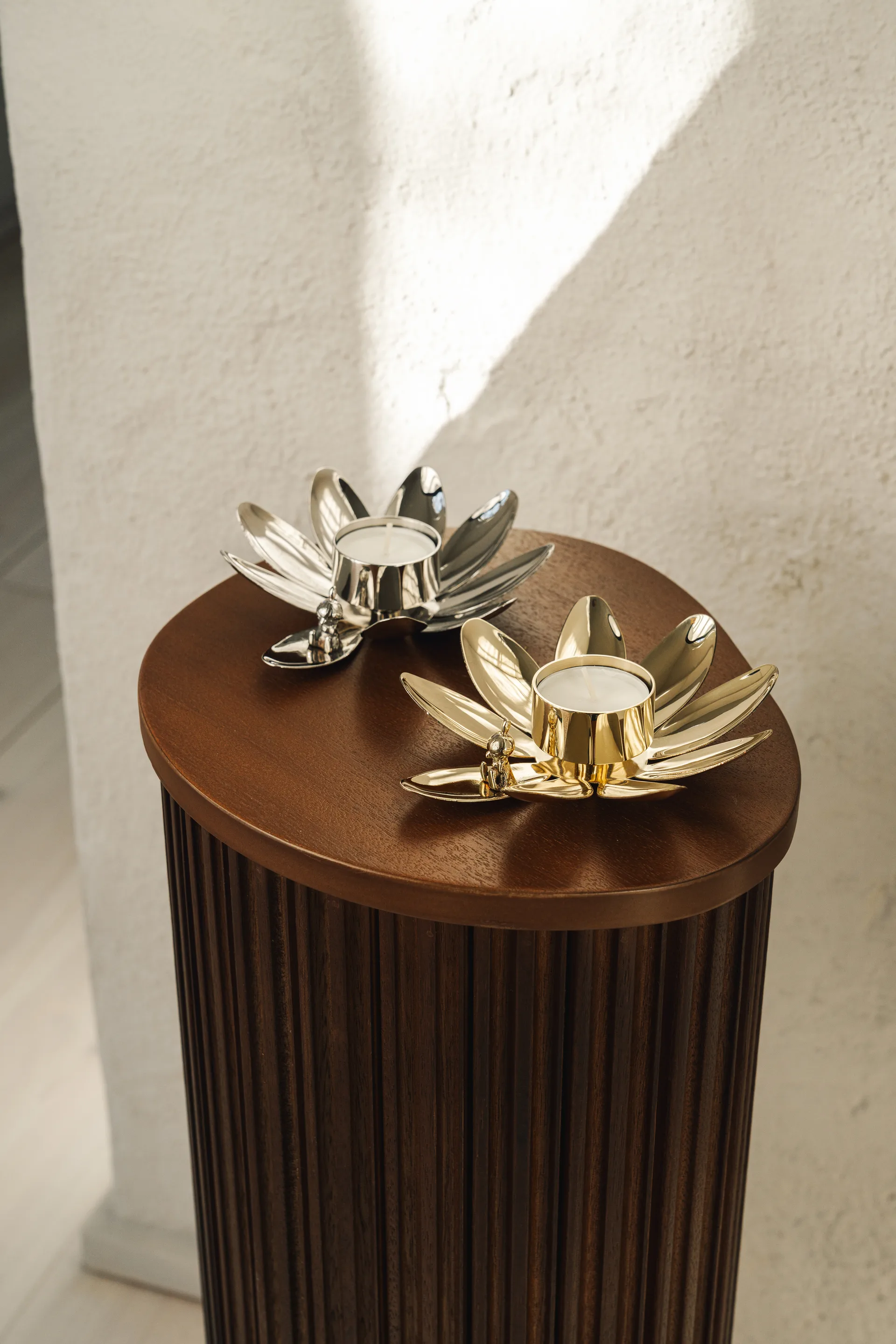 Hilke X Moomin Little My kandelaar, Vernikkeld messing Hilke Collection