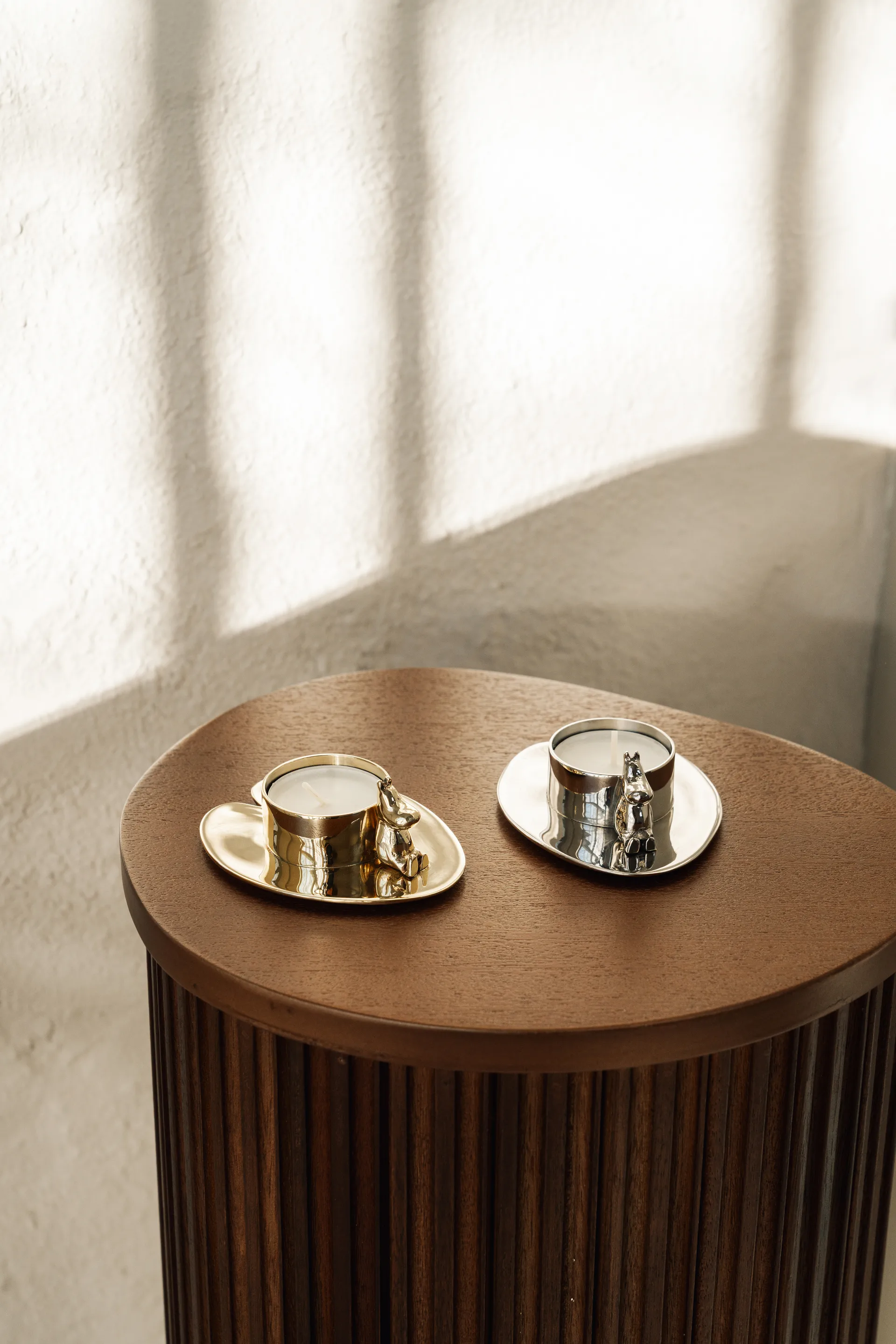 Hilke X Moomin No.3 kandelaar, Messing Hilke Collection