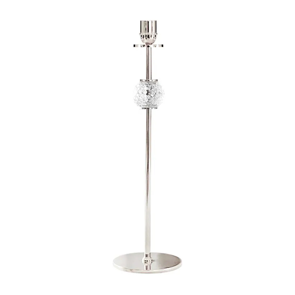 La Luna kandelaar 40 cm, Vernikkeld messing en glas Hilke Collection