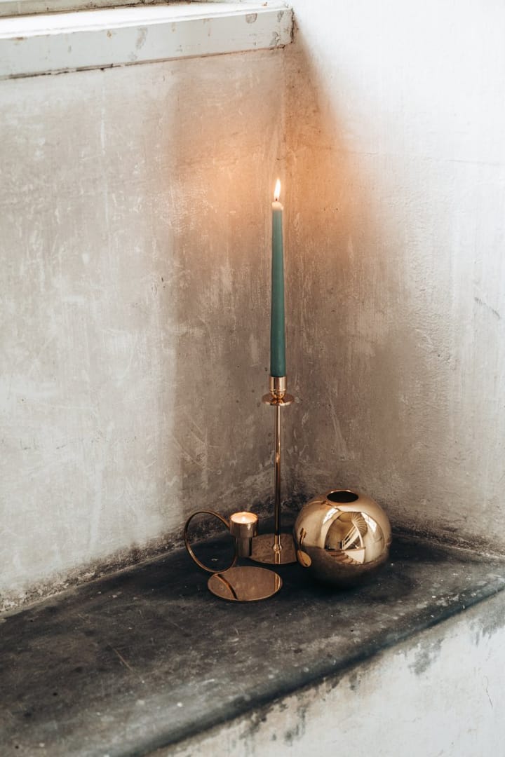Luce Del Sole kandelaar 30 cm, Massief messing Hilke Collection