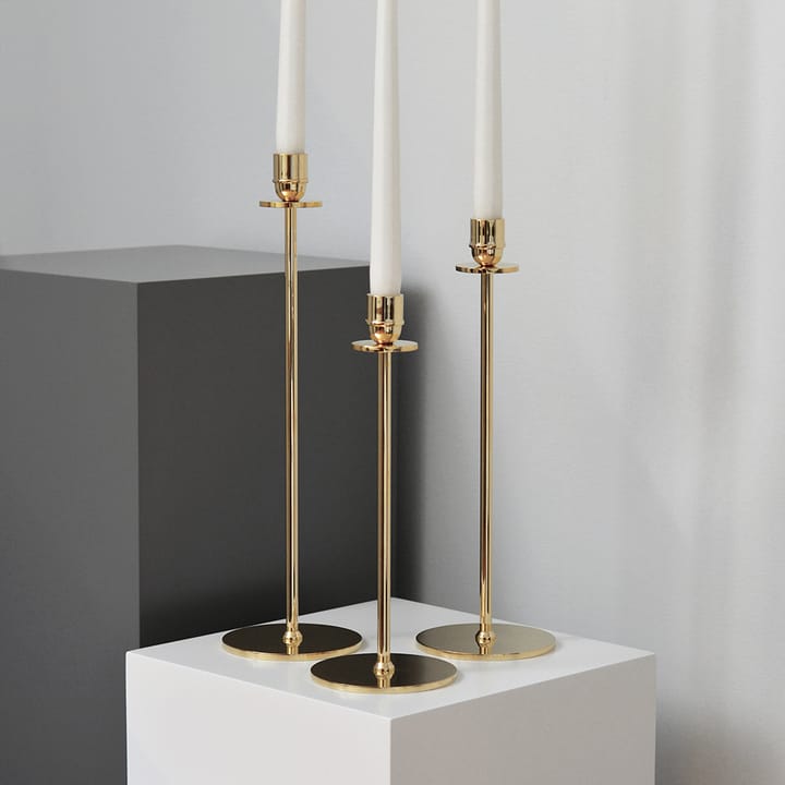 Luce Del Sole kandelaar 40 cm, Massief messing Hilke Collection