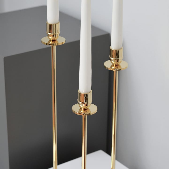Luce Del Sole kandelaar 40 cm, Massief messing Hilke Collection