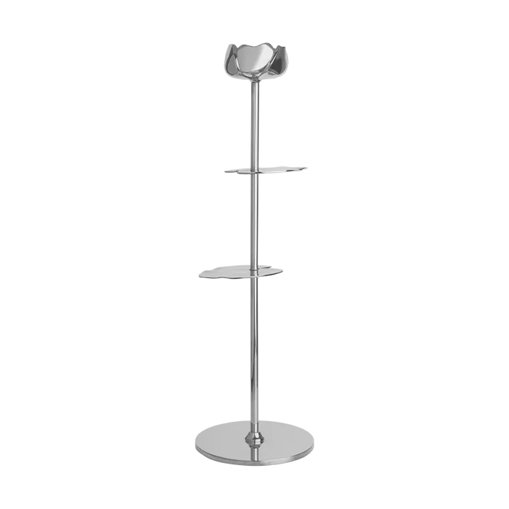 Ninfea Alta kandelaar 30 cm, Vernikkeld messing Hilke Collection