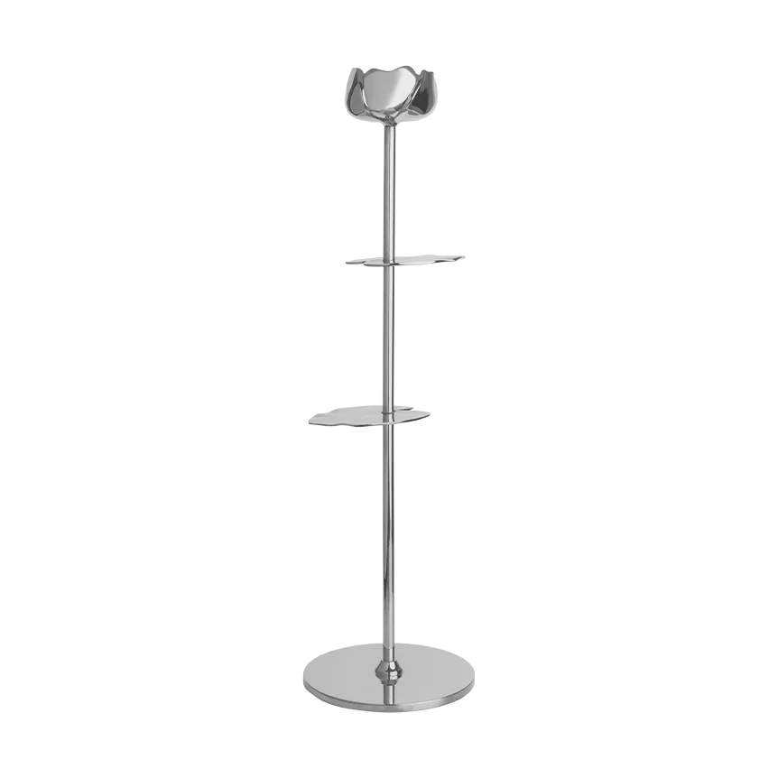 Ninfea Alta kandelaar 35 cm, Vernikkeld messing Hilke Collection