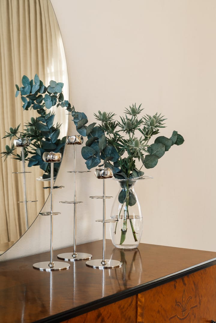 Ninfea Alta kandelaar 40 cm, Vernikkeld messing Hilke Collection