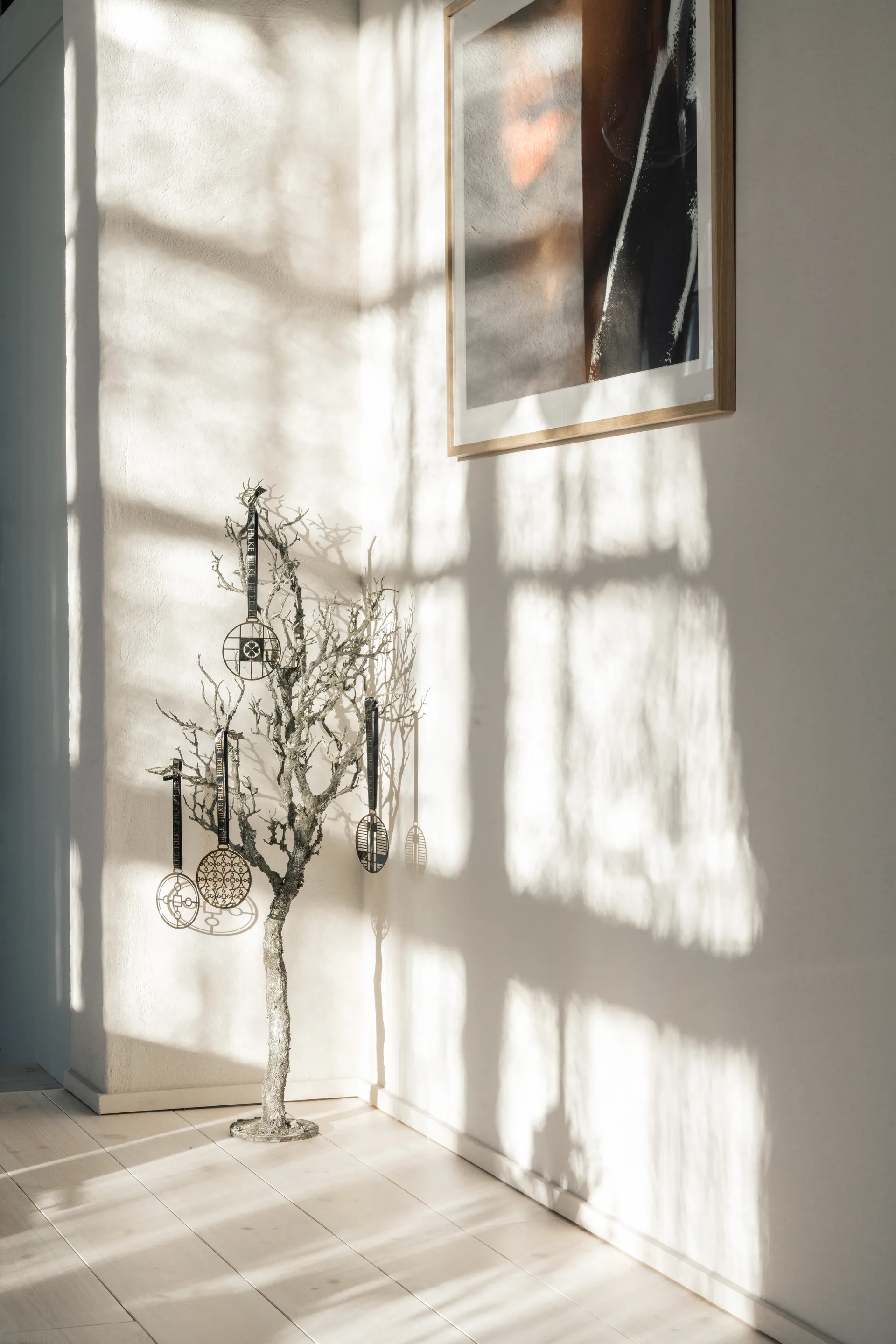 Piano kerstboomversiering, Vernikkeld messing Hilke Collection