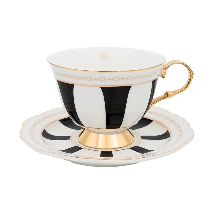 Strisce Nero kop met schotel - 22 cl - Hilke Collection