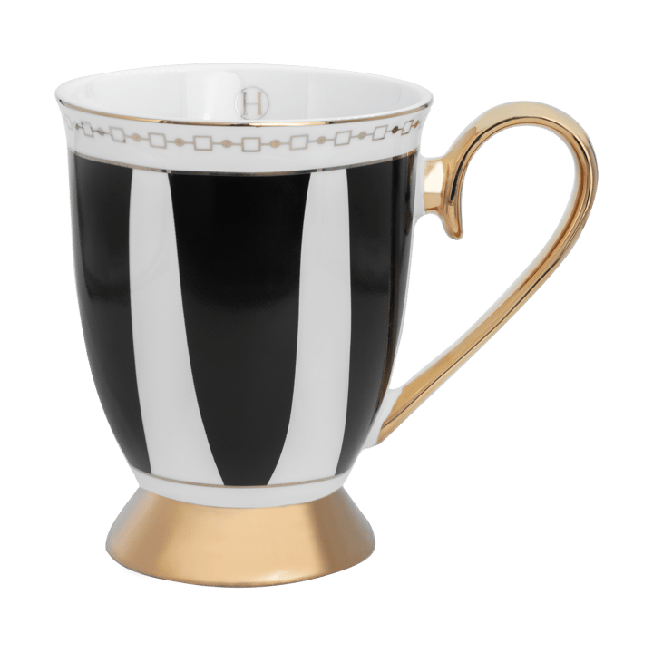 Strisce Nero mok 28 cl - Zwart-wit-goud - Hilke Collection