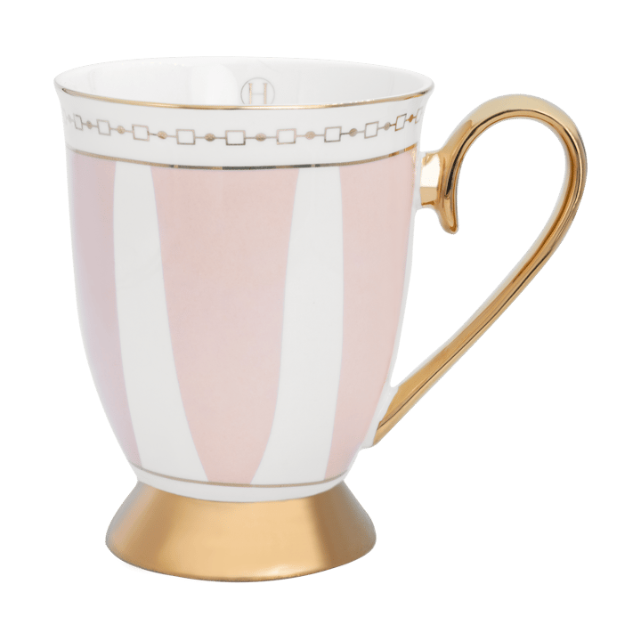 Strisce Rosa mok 28 cl - Roze-wit-goud - Hilke Collection