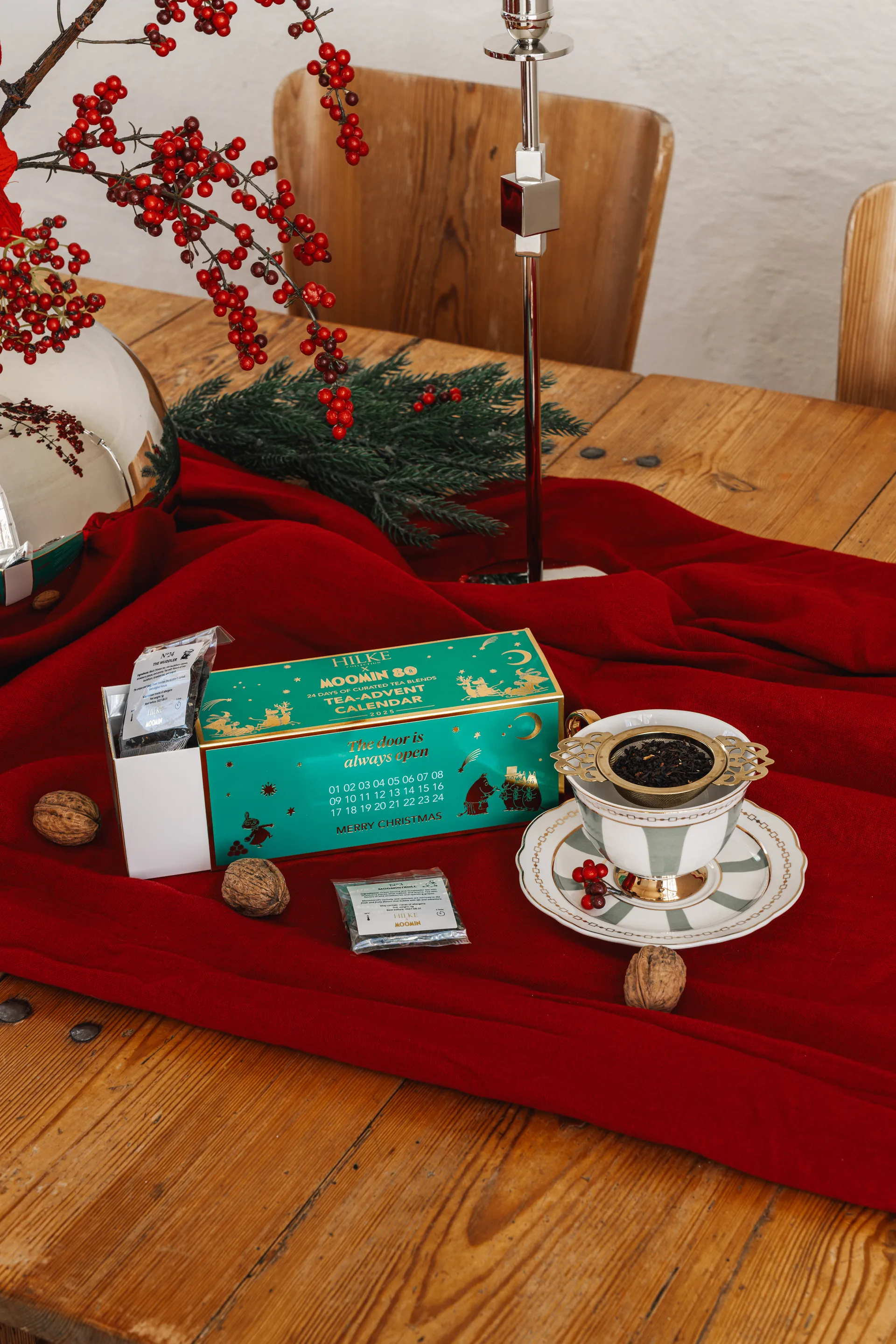 Strisce Salvia kop met schotel, 22 cl Hilke Collection