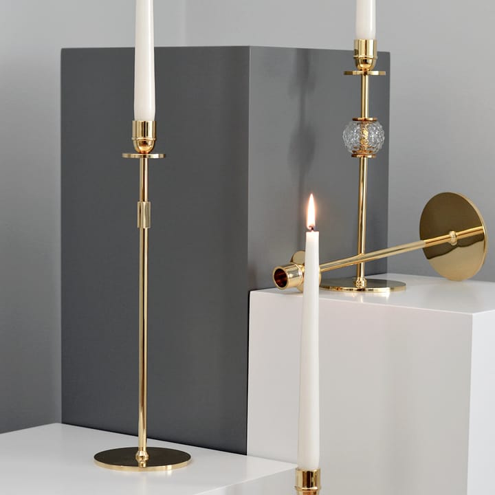Tuti kandelaar 40 cm, Massief messing Hilke Collection
