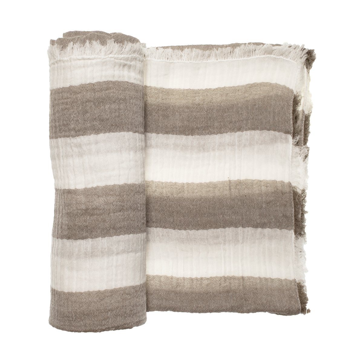 Himla Antibes plaid 130x170 cm Clay | Scandinavisch Interieur | Wollen dekens & spreien | Grijs