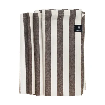 Bretagne stoffen servet 50x50 cm 4-pack - Chocolade - Himla
