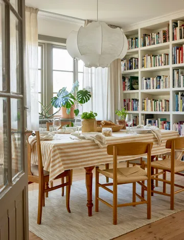 Bretagne tafelkleed - Tarwe, 145x250 cm - Himla