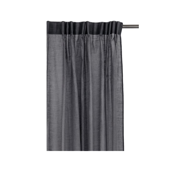 Dalsland Gordijn - charcoal, plooiband en kanaal - Himla