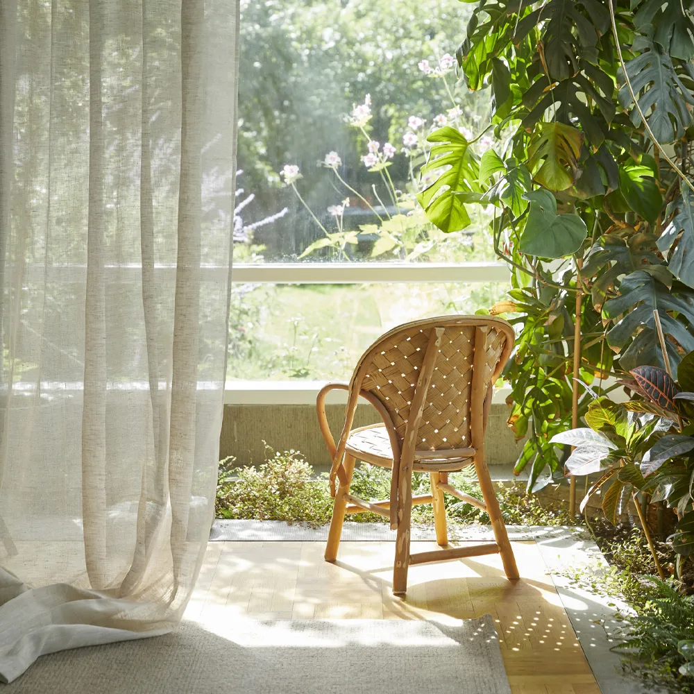 Dalsland Gordijn, mother of pearl, plooiband en kanaal Himla