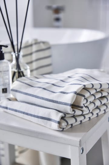 Habit handdoek indigo - 30x50 cm - Himla
