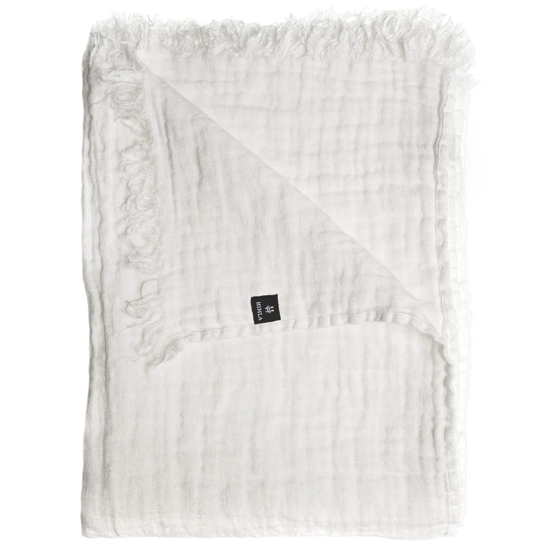 Hannelin plaid 130x170 cm, White-white Himla