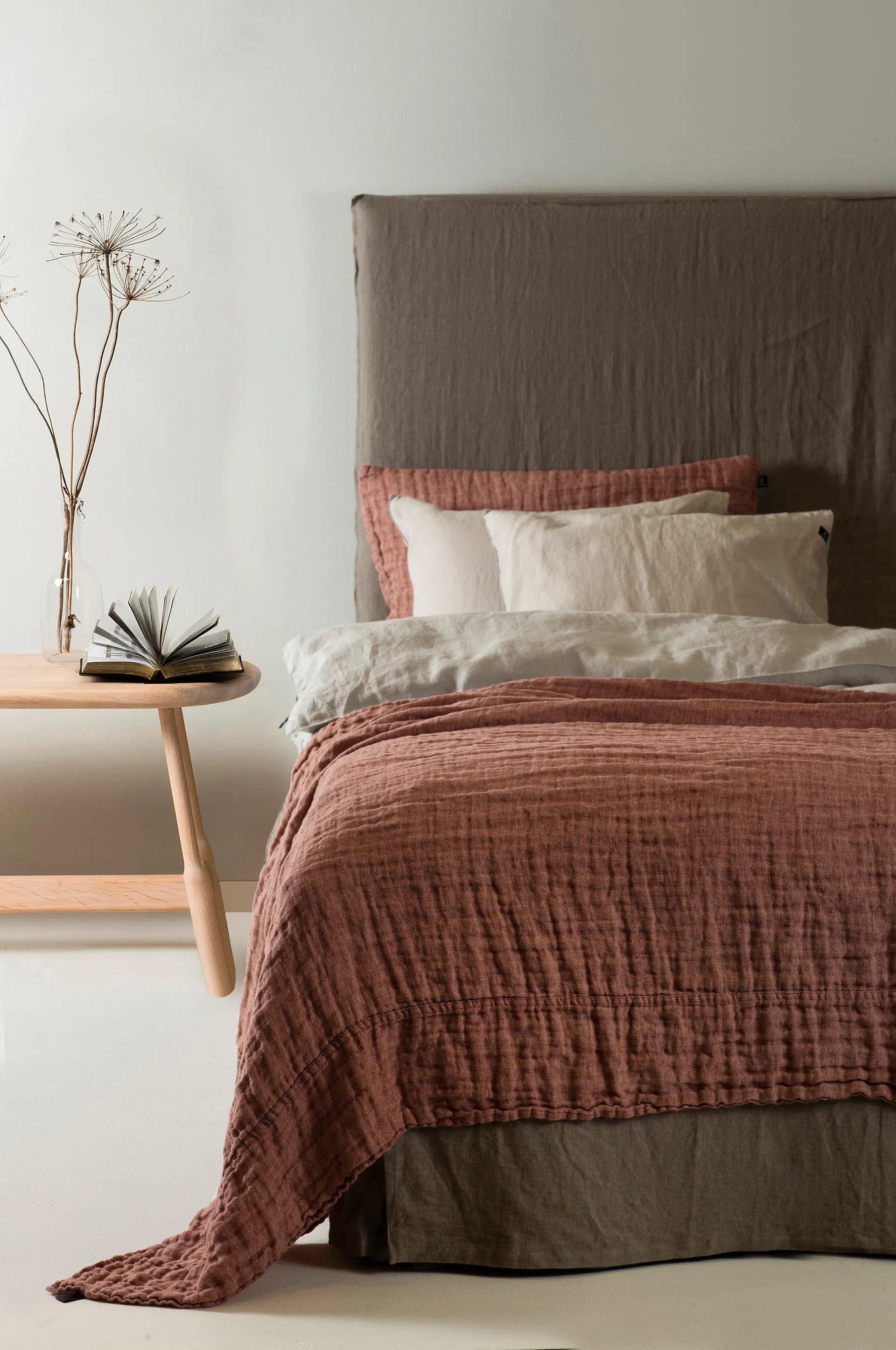 Hannelin sprei rust 'n rose (bruin), 160x260 Himla