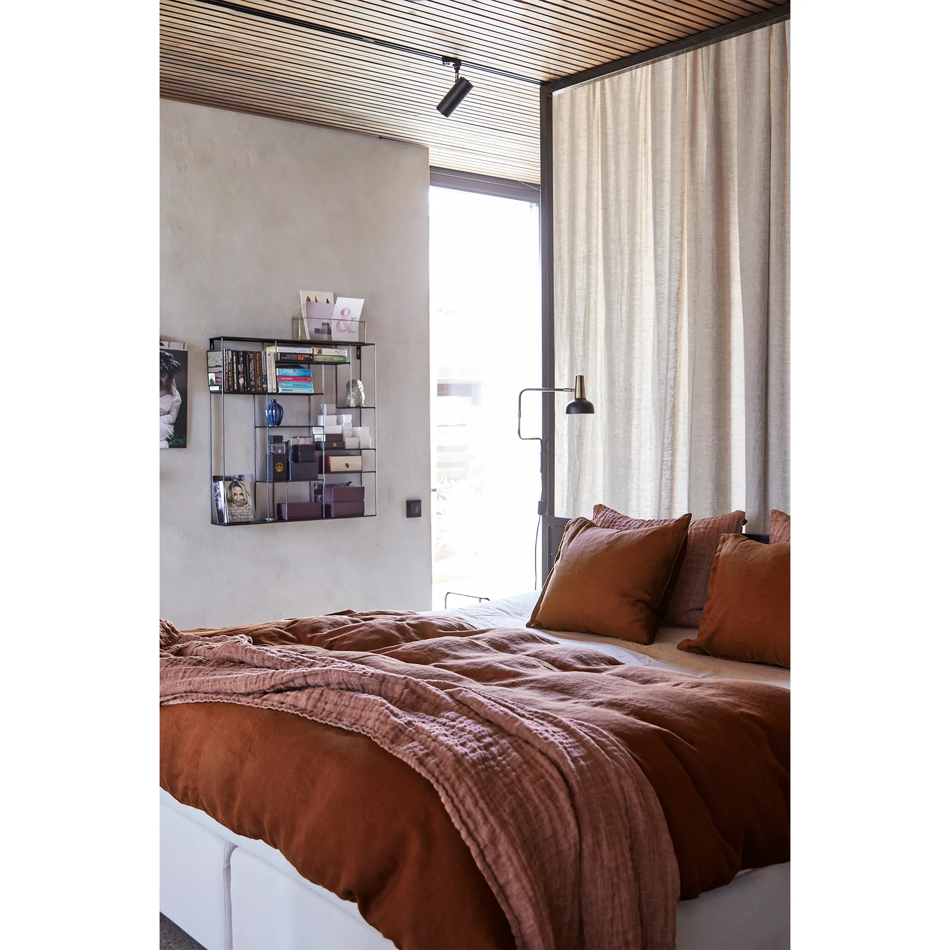 Hannelin sprei rust 'n rose (bruin), 160x260 Himla