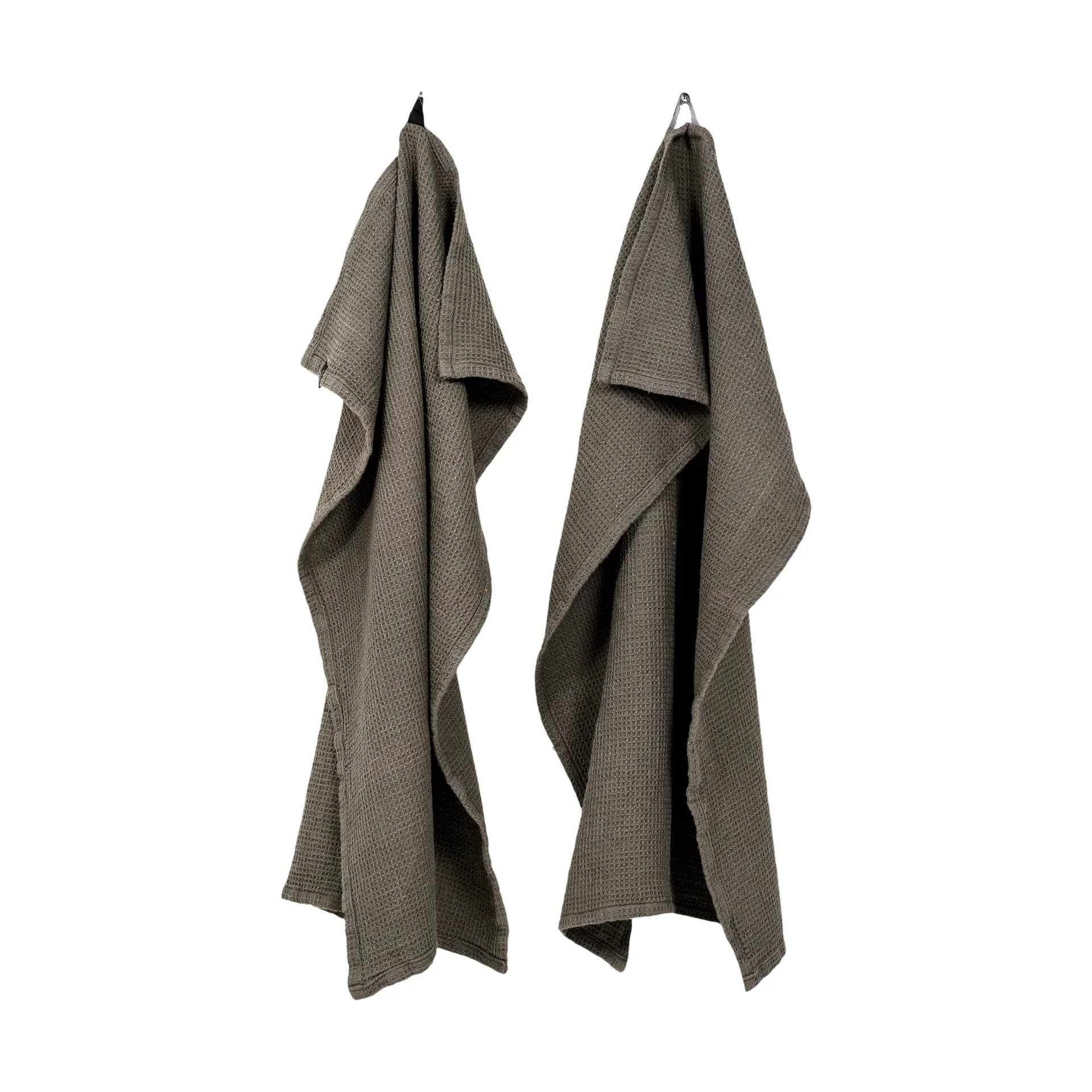 Hetty keukenhanddoek 50x70 cm 2-pack, Charcoal Himla