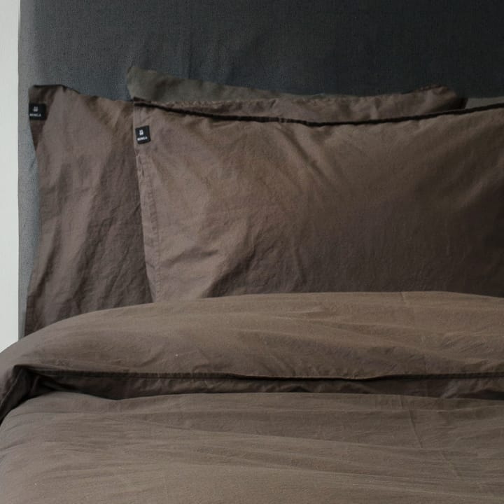 Hope Plain kussensloop 50x60 cm - Brownie - Himla