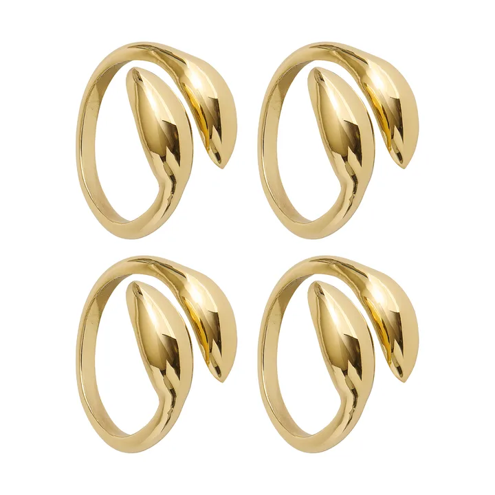 Inverness servetring - Messing, 4-pack - Himla