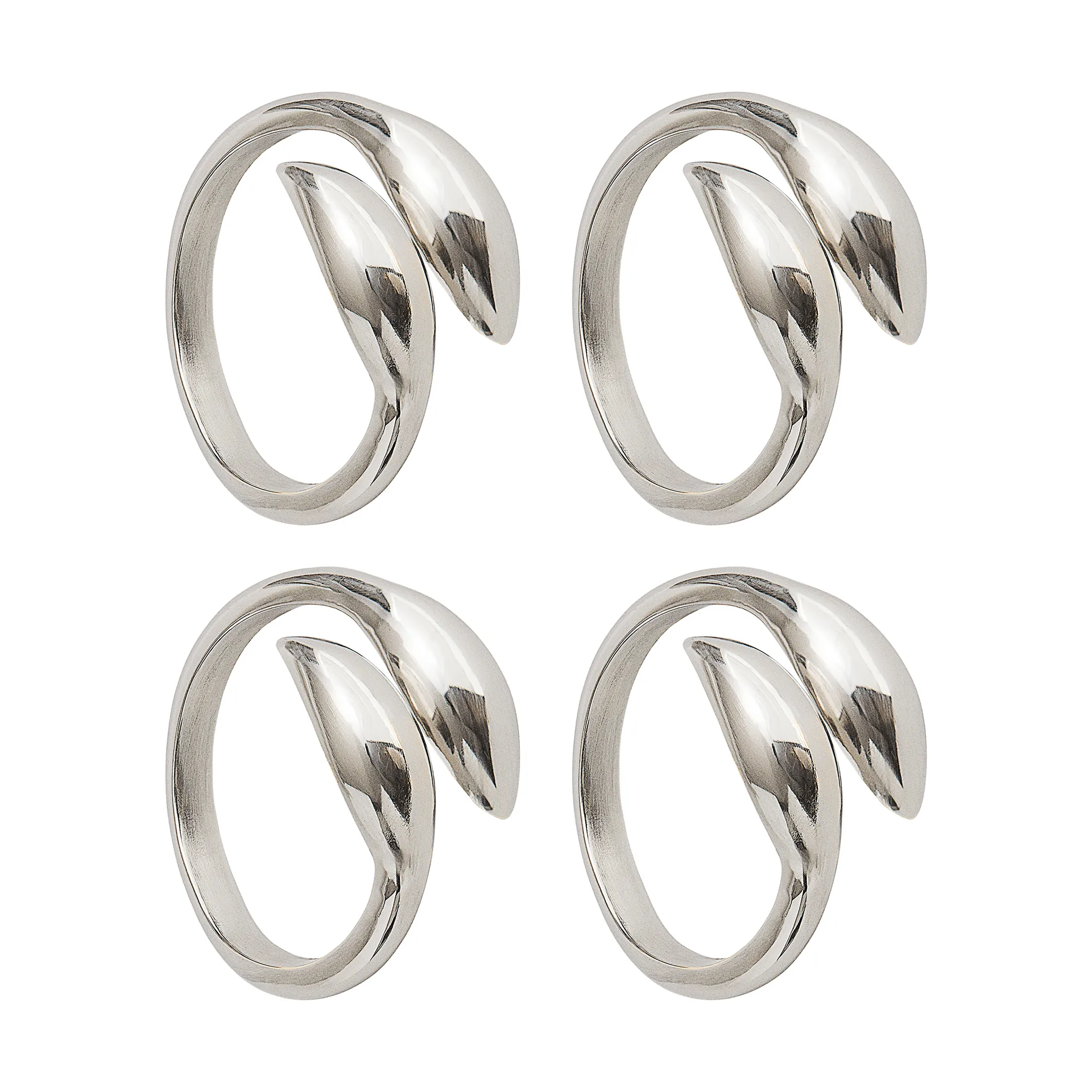 Inverness servetring, Zilver, 4-pack Himla
