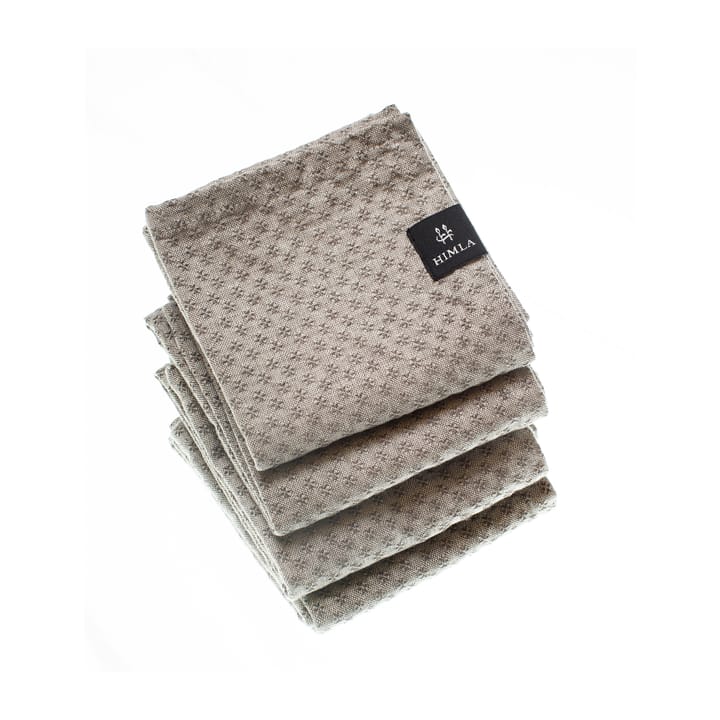 Julia servet 45x45 cm 4-pack, pewter (grijs) Himla