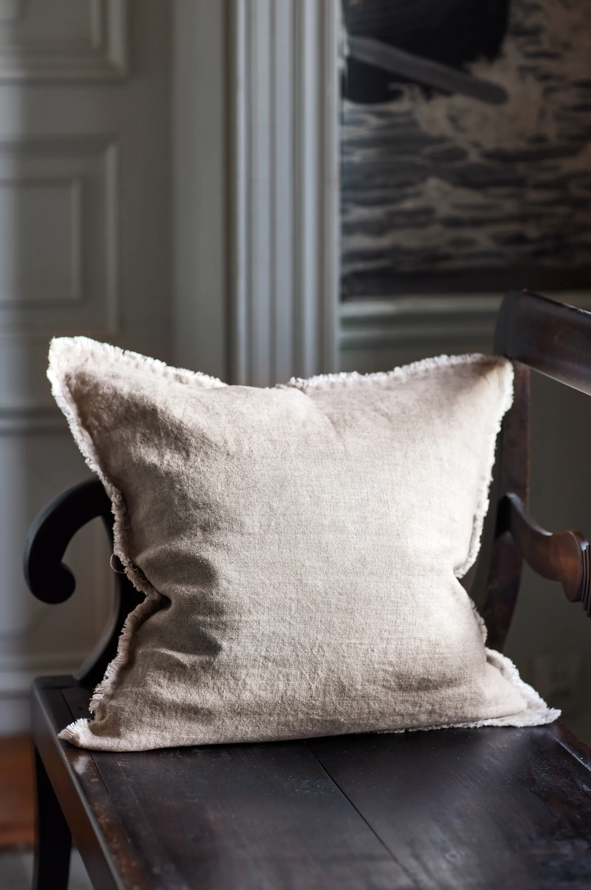 Levelin kussenhoes 50x50 cm, Natural Himla