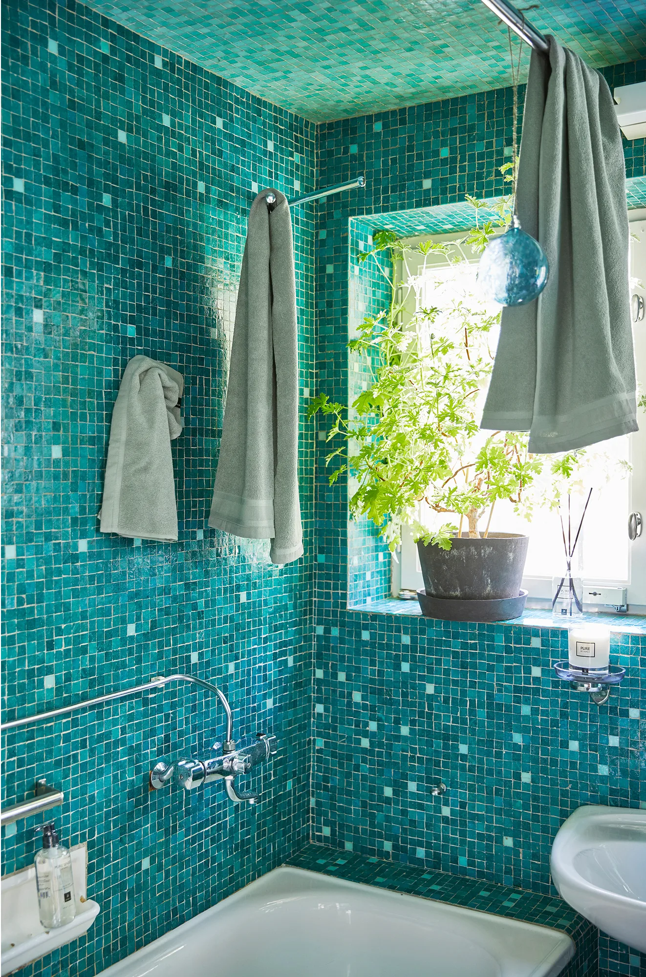 Lina handdoek sage, 30x50 cm Himla