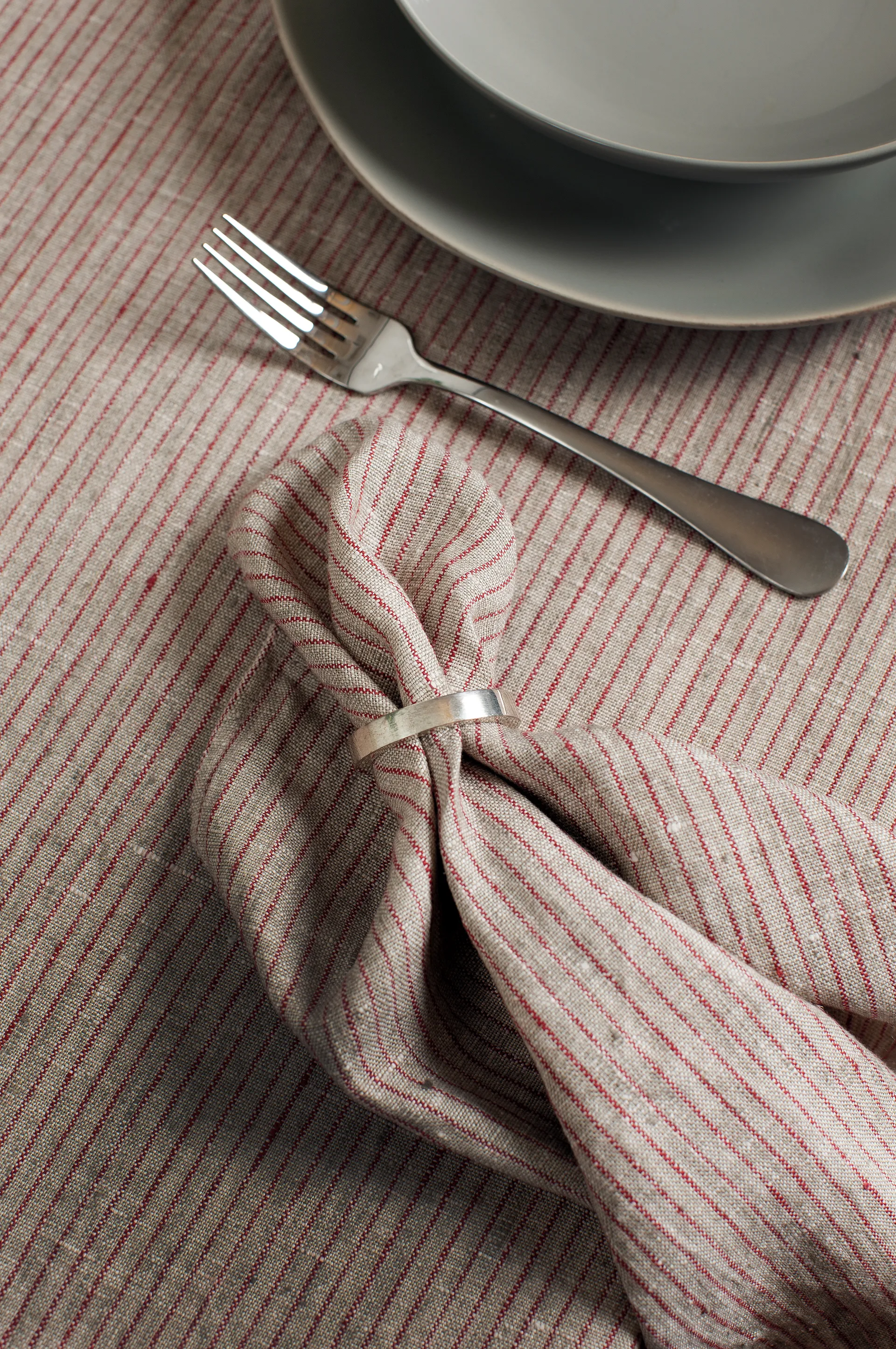 Linus servet 45x45 cm 4-pack, True red-natural Himla